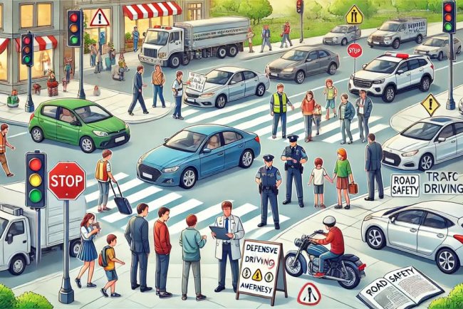 ডিফেন্সসিভ ড্রাইভিং, সড়ক দুর্ঘটনা কমানোর জন্য  পদক্ষেপ