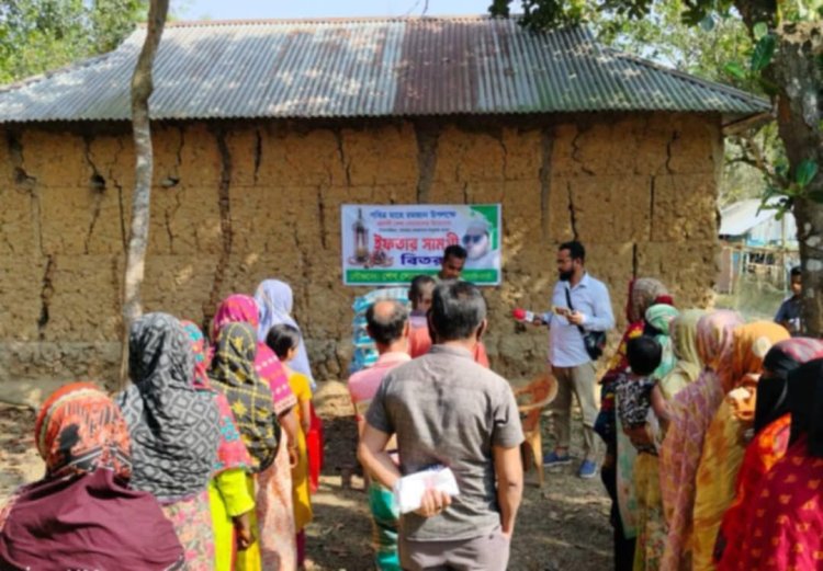 প্রবাসী শেখ সোহেলের উদ্যোগে শ্রীপুরে ইফতার সামগ্রী বিতরণ