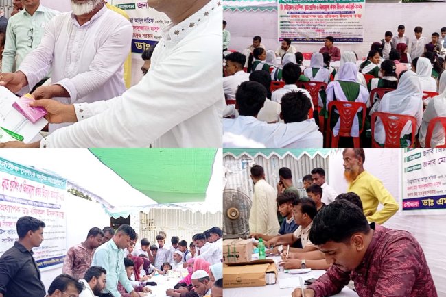 পালস্ ডায়াগনস্টিক সেন্টারের আয়োজনে ফ্রি মেডিকেল ক্যাম্পিং ব্লাড গ্রুপিং ও বিনামূল্যে ওষুধ বিতরণ কর্মসূচি পালন।