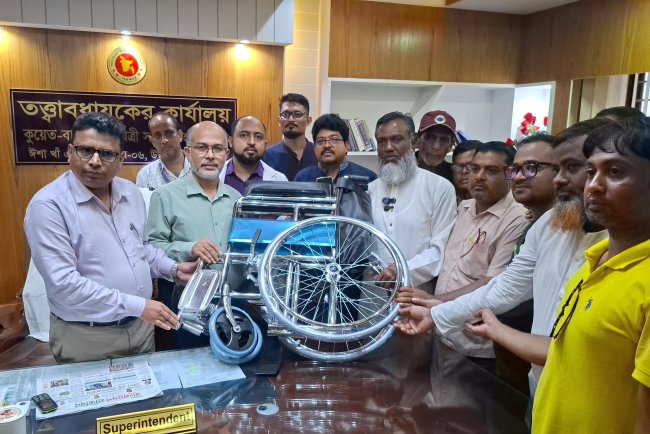 উত্তরায় কুয়েত বাংলাদেশ মৈত্রী সরকারি হাসপাতালে গরীব ও অসহায় রোগীদের জন্য ২০টি হুইলচেয়ার প্রদান
