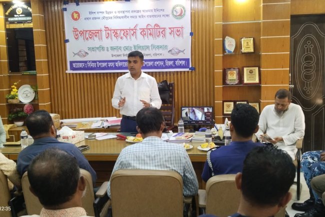 হিজলায় ইলিশ সংরক্ষণে উপজেলা টাস্কফোর্স কমিটির