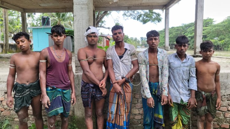 হিজলায় যৌথ অভিযানে জেলেদের হামলা